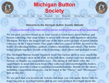 Tablet Screenshot of michiganbuttonsociety.org